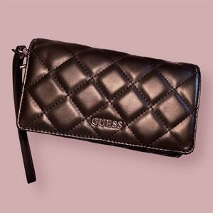GUESS Quilted Black Wallet